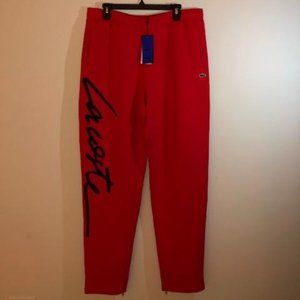 LACOSTE L!VE unisex red sweatpant